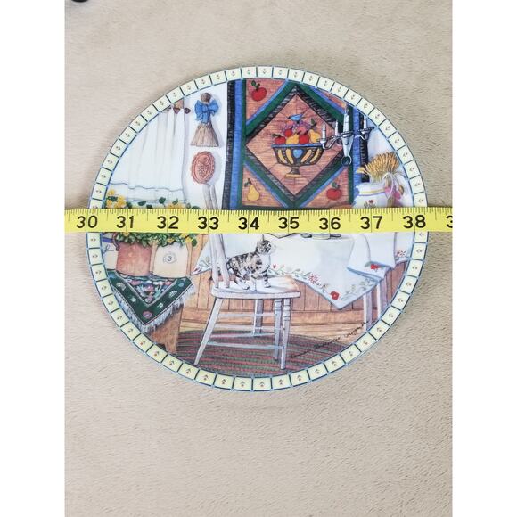 Cats Kittens Plate Table Trouble Hannah Hollister 8 1/4" Wall Decor 1991 - Picture 10 of 10